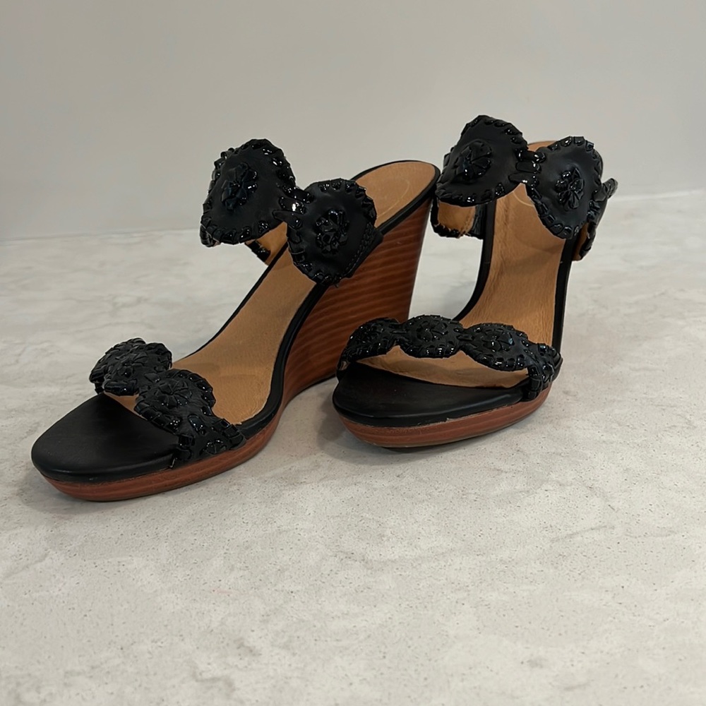 Black Jack Rogers Wedges size 8